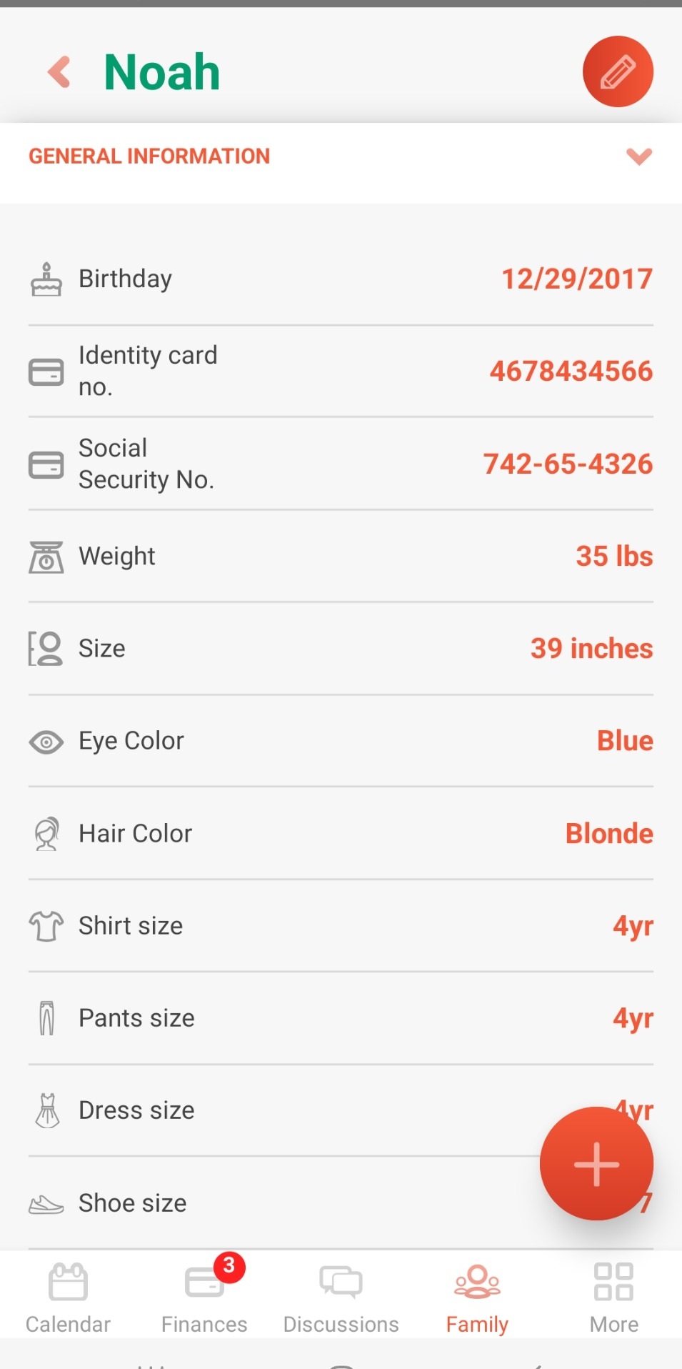 2houses family information on mobile